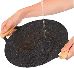 Frigideira de Pedra Coreana Grelha Antiaderente Redonda 30cm Para Grelhar Carnes, Legumes e Frutos do Mar - Compatível Com Fogão a Gás e Indução - Ideal Para Churrasco em Casa e Camping