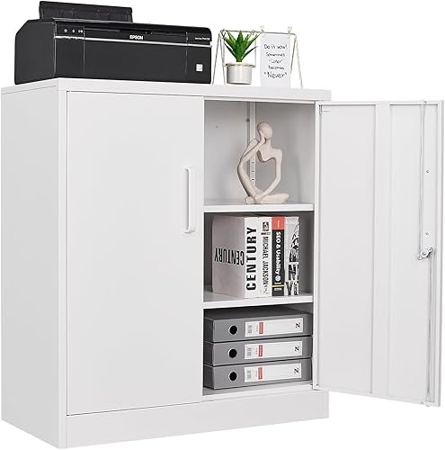 STANI Armario de archivo, gabinete de metal para oficina en casa, gabinete de almacenamiento de metal con estante ajustable y cajones, archivadores