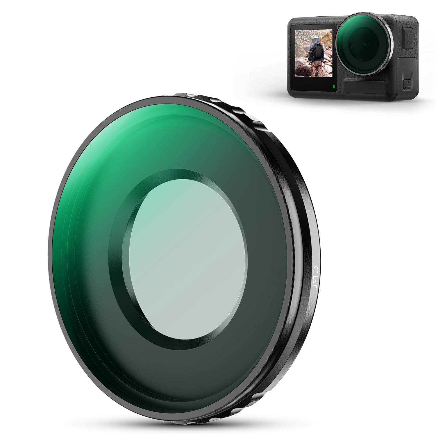 K&F Concept Screw On Fit CPL Filter for DJI Osmo Action 5 Pro/Osmo Action 4, Circular Polarizers Filters, Top Optical Glass with Multi-Coated