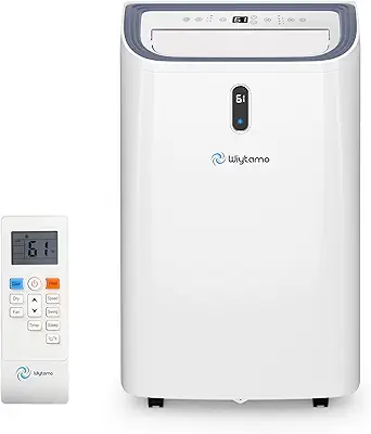 14,000 BTU Portable Air Conditioners for 700 Sq.Ft, 4-in-1 Room Air Conditioner with Cooling, Heating, Dehumidifier, Fan, Remote, Sleep Mode, Auto Swing, 24H Timer, Self-Evaporating Portable AC Unit