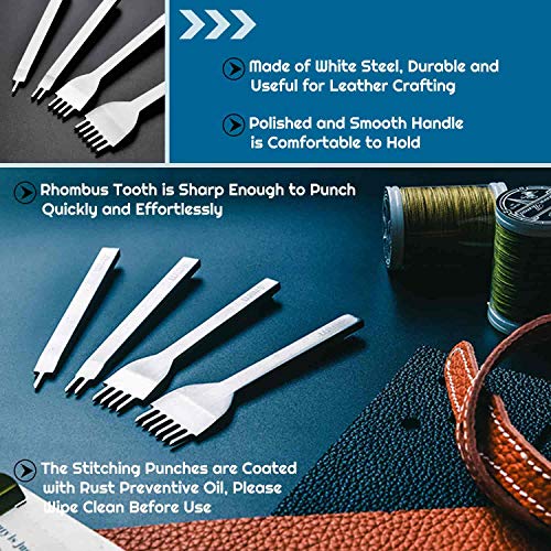 Cridoz 35 Pcs Leather Sewing Kit