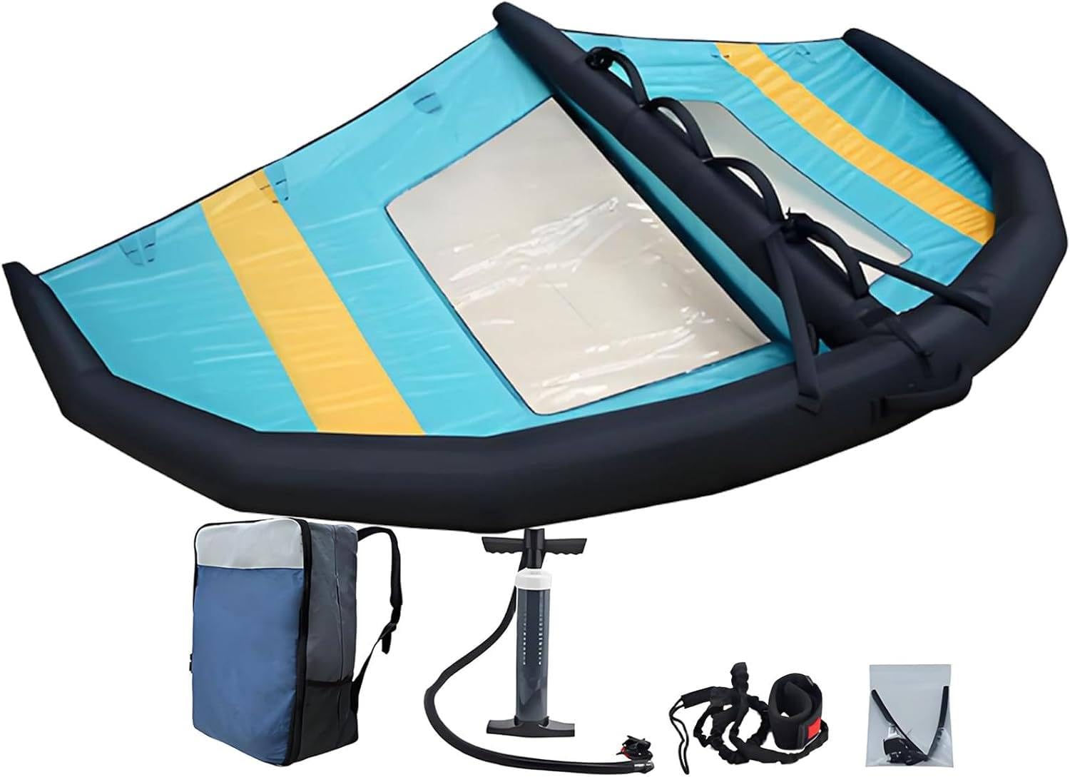 Aufblasbarer Handheld Folienflügel Drachen für Wassersport und Schneesurfen Tragbares Surfbrett Segel für Windsurfen und Wing Surfen