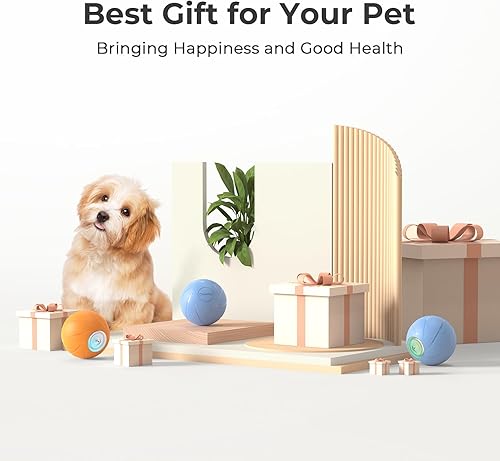 Miniatura 9 de Cheerble Juguete inteligente interactivo para perros, Wicked Ball SE, bola giratoria de rebote automático en movimiento, bola rodante activa para