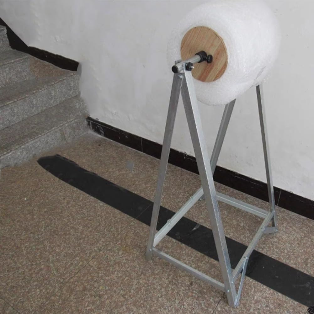 Supporto per avvolgimento a bolle, dispenser per rotoli di pluriball, per officina, imballaggio di magazzino, taglierino facile per carta da macellaio e involucro per congelatore