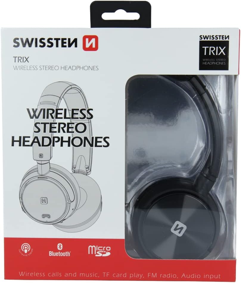 SWISSTEN Elegant Bluetooth Headphones retail packaging