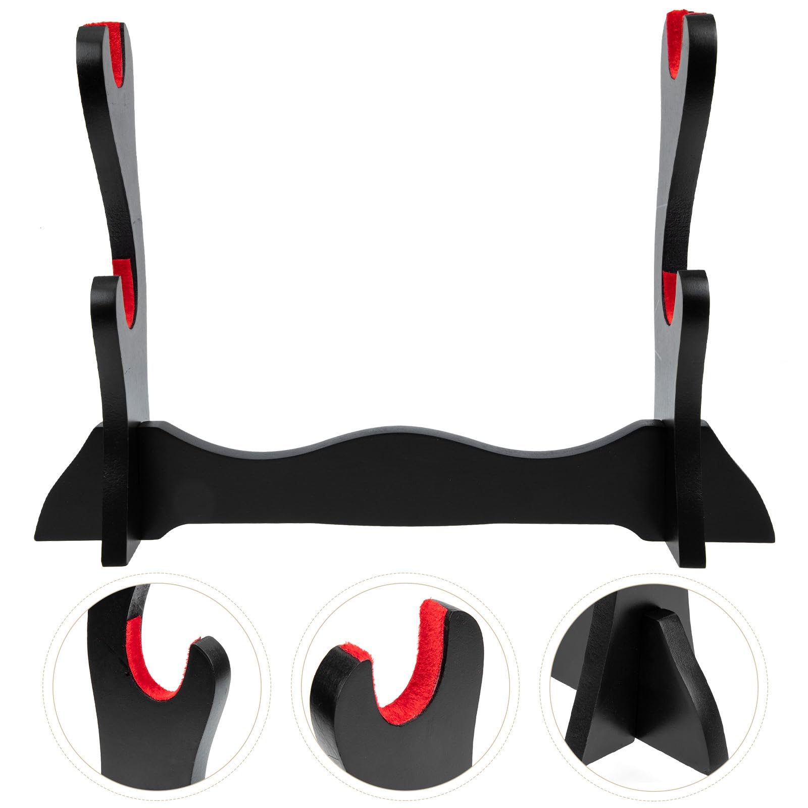 HEALEEP Flute Display Stand Flute Display Rack Wooden Flute Stand Standing Easels for Display Wooden Wind Instrument Holder Holder Display Stand