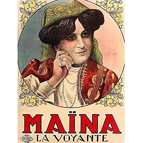 Galice 1930 Advert Maina Seer Voyante Monica Friends Art Print Canvas Premium Wall Decor Poster Mural Publicidad Pared Póster