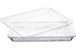 Plasticpro Plastic Serving Trays for Parties