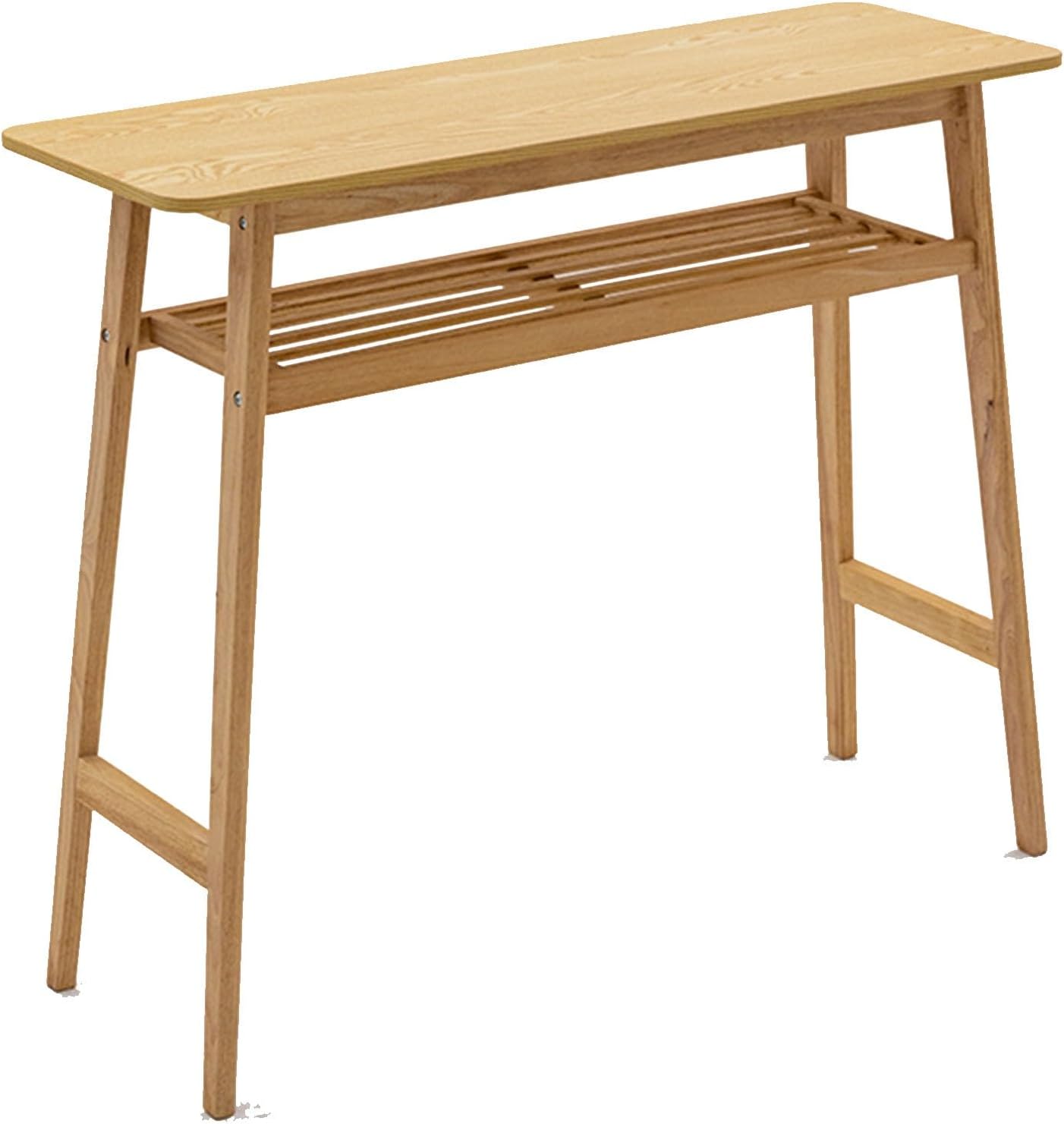 Bar Table Kitchen Bar Table Wooden High Table Bar Table Bistro Table Comfort and Stability for Dining Room Kitchen Living Room Tavern - Table Only Wood Colour
