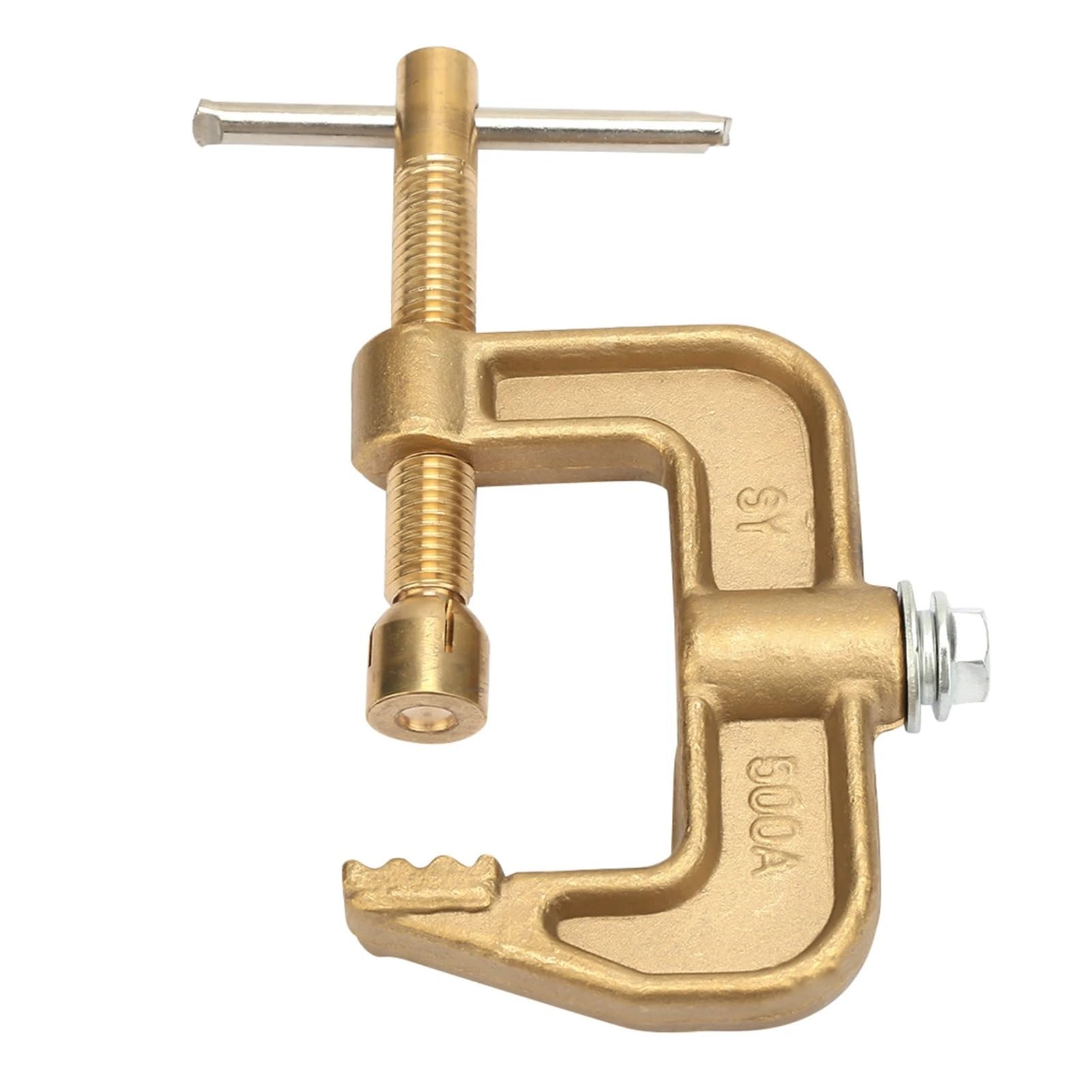 Pinza massa per saldatrice Morsetto di messa a terra 500A Materiale in ottone Saldatura a forma di G for macchina