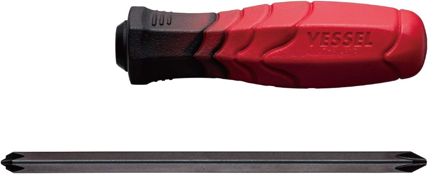 Vessel 400W-274 Dual Tone Replacement Screwdriver (Replacement Axle, Double Head + 2/-7 x 150 mm)