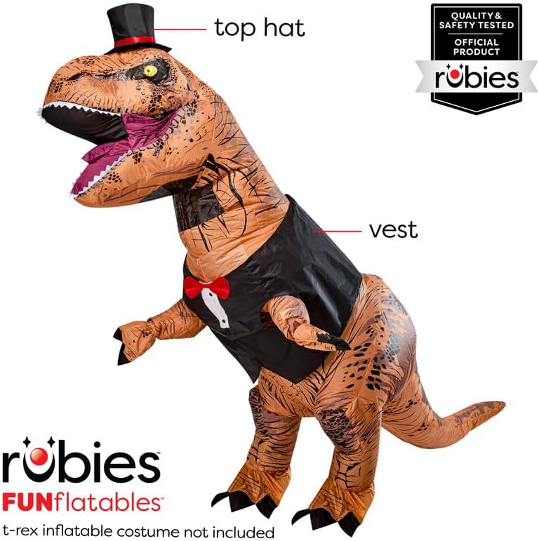 Rubies Groom/Formal/Tux Accessory Kit for Inflatable T-Rex, Unisex One Size - Image 2