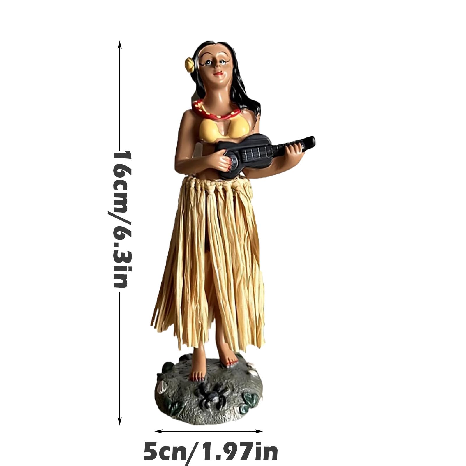 Hawaii Dashboard Hula Doll, Hawaii Hula Girl Posing, Retro Dashboard, Mini Dashboard Doll, Danzatrice Hawaiana Auto, può Essere Utilizzato Nei Cruscotti Delle Automobili, Negli Uffici, Ec (B)