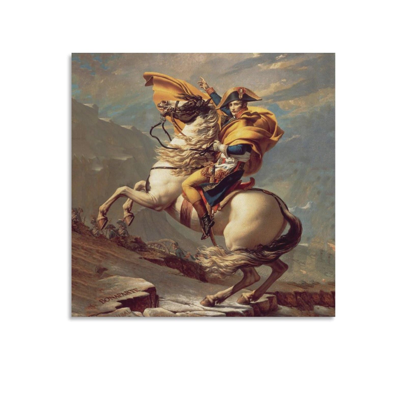 ダヴィッド、ジャック＝ルイ サン＝ベルナール峠越えのボナパルト 絵画　額 風景画 サン＝ベルナール峠を越えるボナパルト - Wikipedia