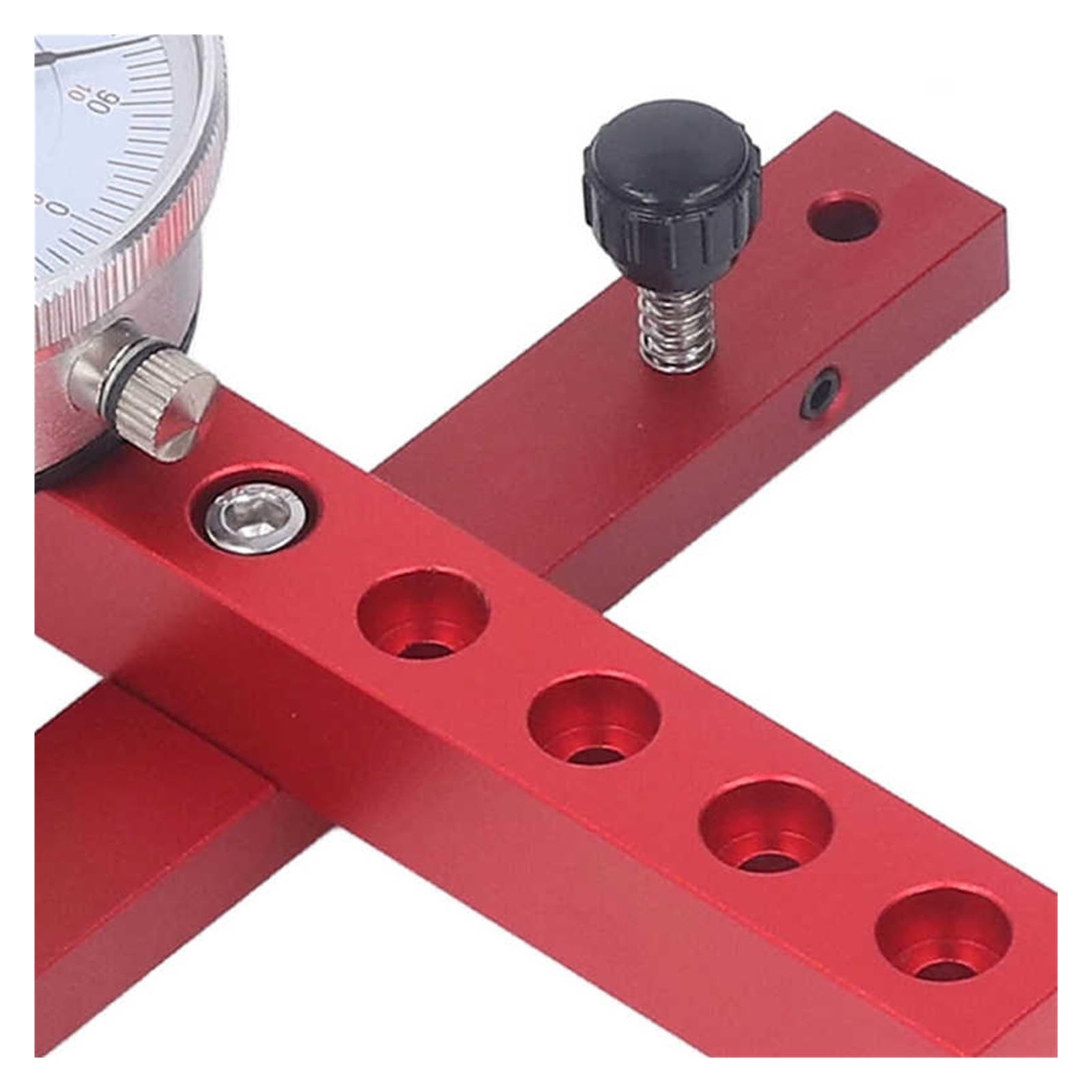 RAHBI Tischkreissägen-Messuhr, Tischkreissägen-Messgerät for Ausrichten und Kalibrieren von Werkstattmaschinen, 0,01 Zoll/0,01 mm Auflösung Leisurely (Color : Long)