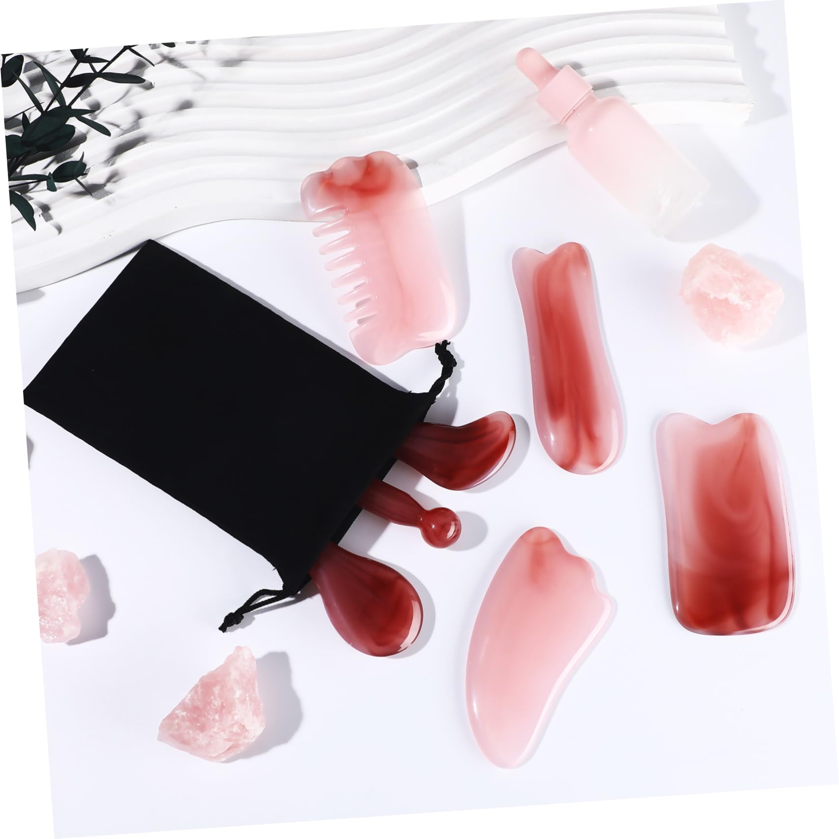 HOLIDYOYO Massage Tool Set Face Body Scraper Scalp Massager Muscle Massager Comb for Skincare