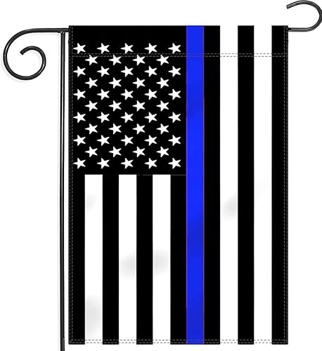 Bandera línea delgada azul American 125x 18 pulgadas para jardín por ERT fabricada por Oxford