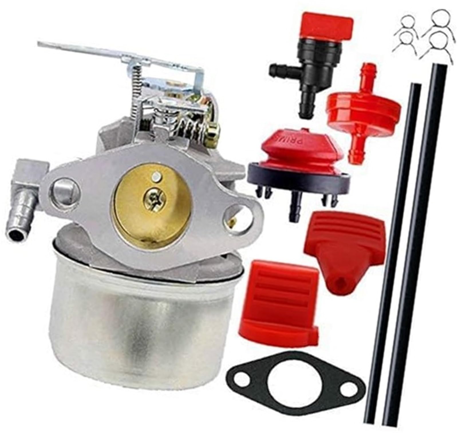 DEMULAX Engine Fuel Mixing carb for Tecumseh Carburetor Replacement Snow Blower Efficiency Model 640084B