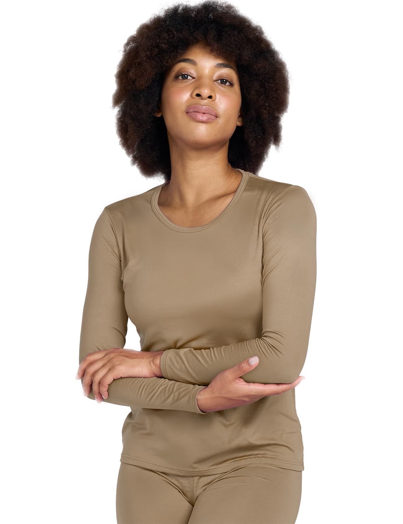 LAPASA Pacco da 2 o 1 Maglia Termica Donna Manica Lunga Fodera in Micro Pile - Pigiama Abbigliamento Intimo Canottiera Calda Elegante Elastica Traspirante Sportiva L15/L39/L42