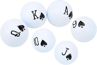 Pyhodi Distance Plus Balls, 6Pcs Long Distance Ball, with Poker Number for Practice Game Lover