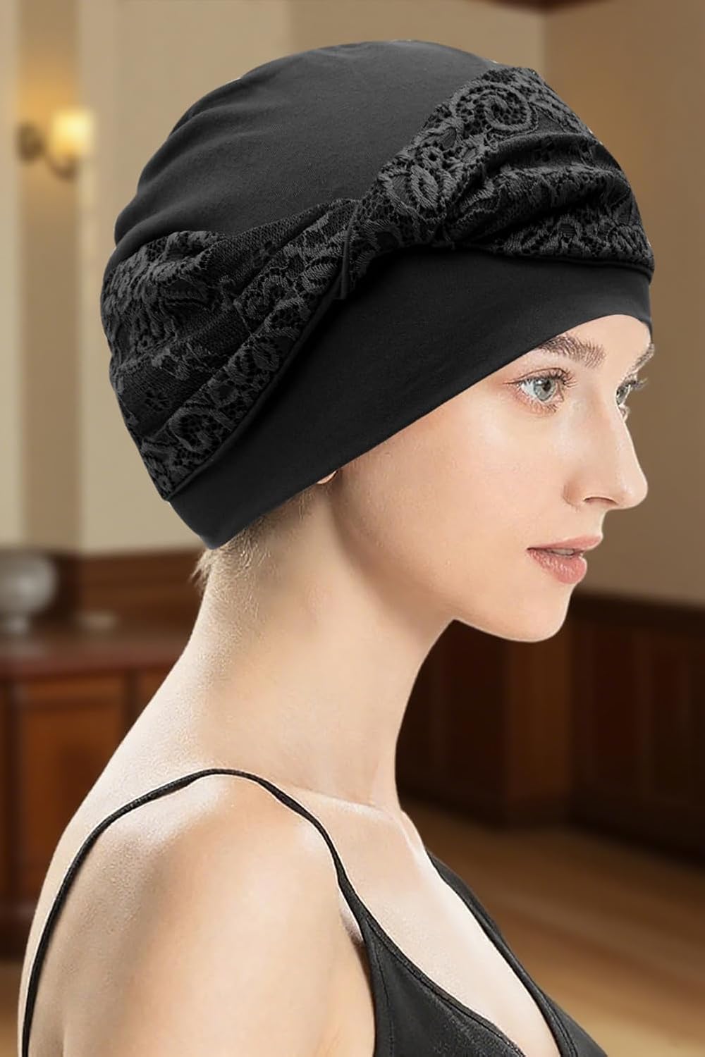 XYIYI Knot Chemo Headwear for Womens Cancer Patients, Stretchy Chemotherapy Headwraps Beanie Hats - Image 3