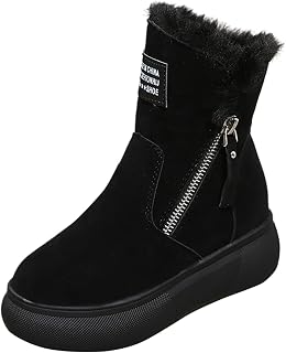 Wouke Womens Slip on Trainers,Womens Ladies Low mid Heel Sliders for Women and Men Womens ladies mid high heel sandals Womens Lightweight Zip Up Casual Comfort Ankle Boots
