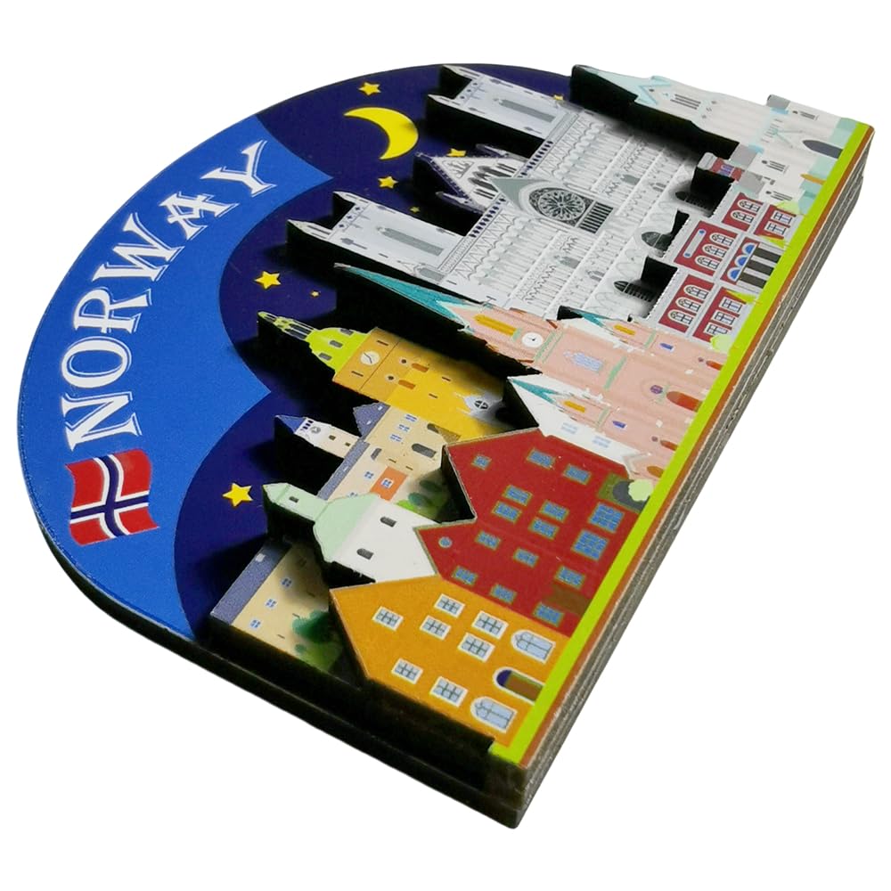 Magnete Frigorifero Norvegia 3D A Forma Di Vichingo | Souvenir Da Viaggio In Resina - 4