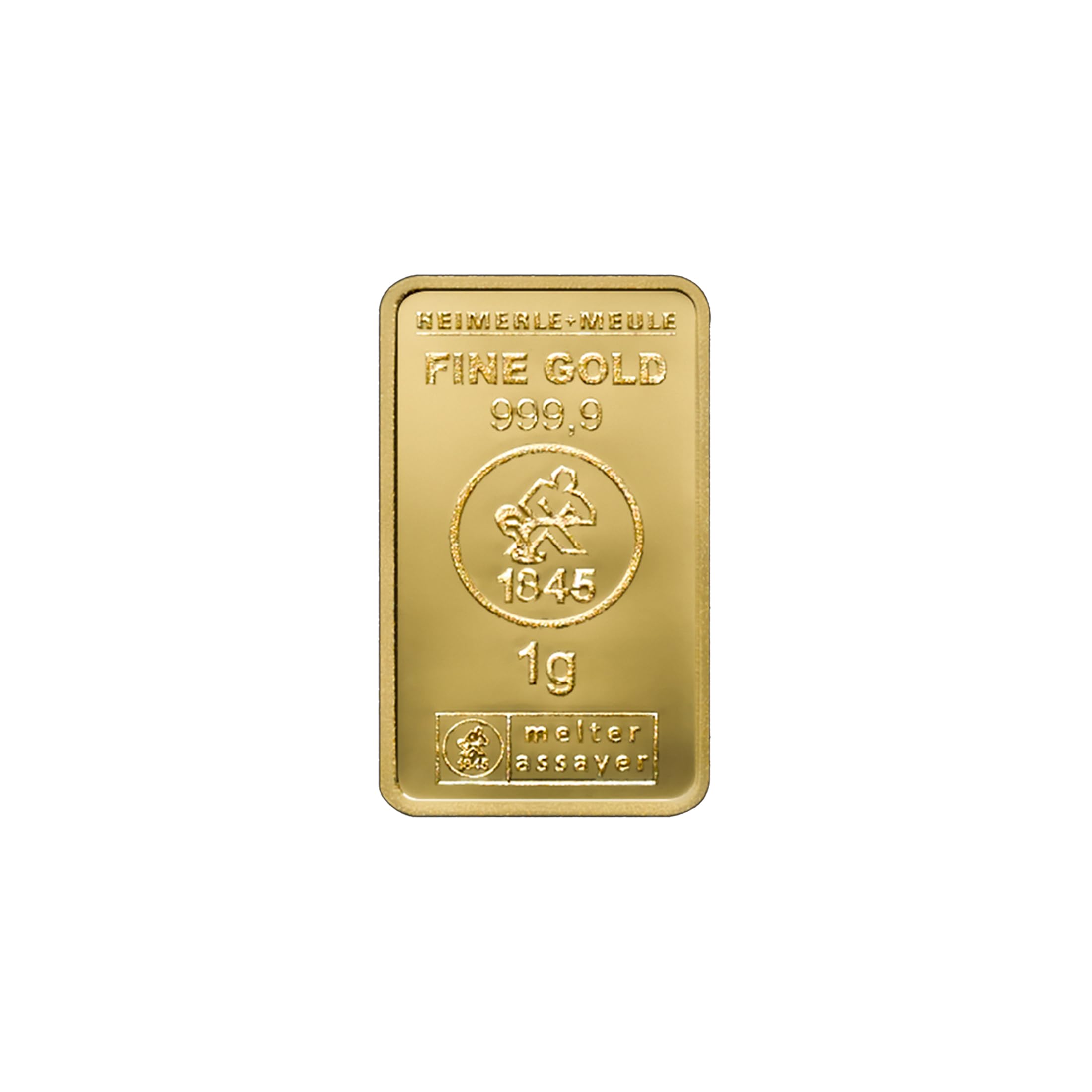 Taufgeschenk - 1g Goldbarren - Zur Taufe - in goldener Geschenkverpackung + Grußkarte + Echtheitsgarantie