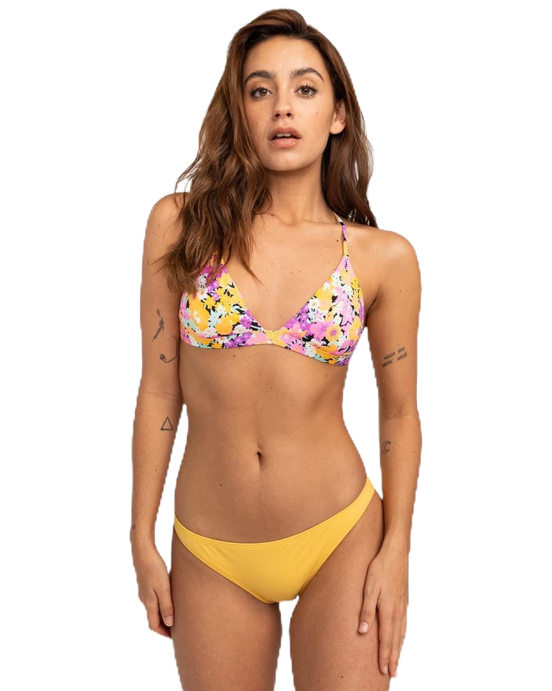 BILLABONG Sol Searcher Tropic Bikini for Women, Golden Peach, L