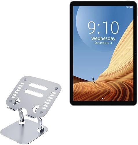 BoxWave Stand and Mount Compatible with Chuwi HiPad Air - Executive VersaView Laptop Stand, Ergonomic Adjustable Metallic Laptop Stand - Metallic