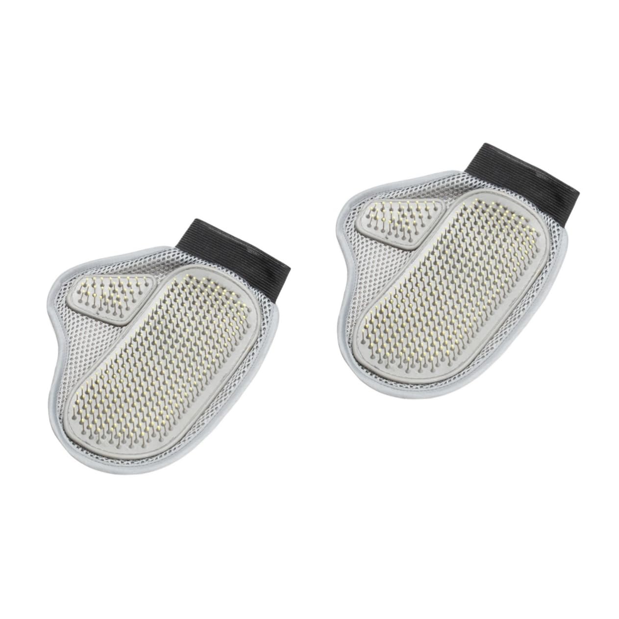 Didiseaon 2pcs Cat Brush Glove Dog Grooming Mitts Deshedding Pet Hair Remover Mitt with Rubber Steel Needle for Long Short Hair