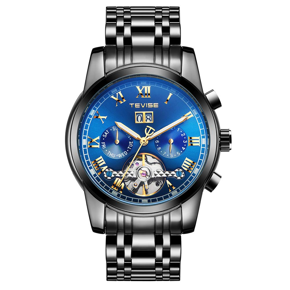 9005 Skeleton Automatic Men Mechanical Watch Stainless Steel Clock Mens Business Men Wristwatches Relogio Masculino (B08Q3KPH6J) Amazon Price History, Amazon Price Tracker