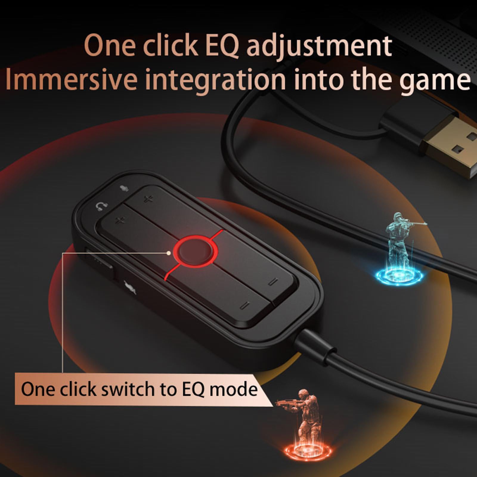 Scheda audio USB indipendente esterna con modalità Footstep, competitivo e originale Scheda esterna