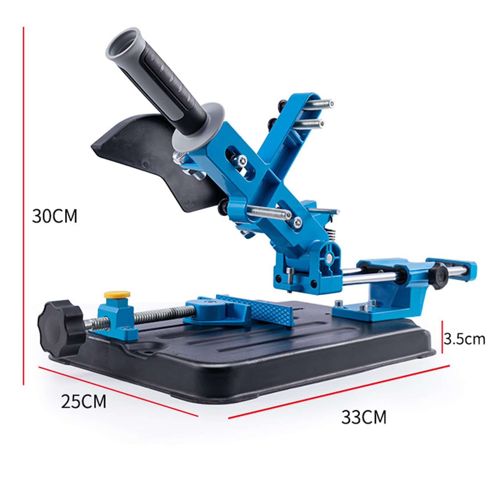 Supporto per smerigliatrice angolare, Supporto per smerigliatrice angolare con Design Push-Pull a Doppio Binario e Base Stabile, Adatto per smerigliatrici angolari da 100-125 mm