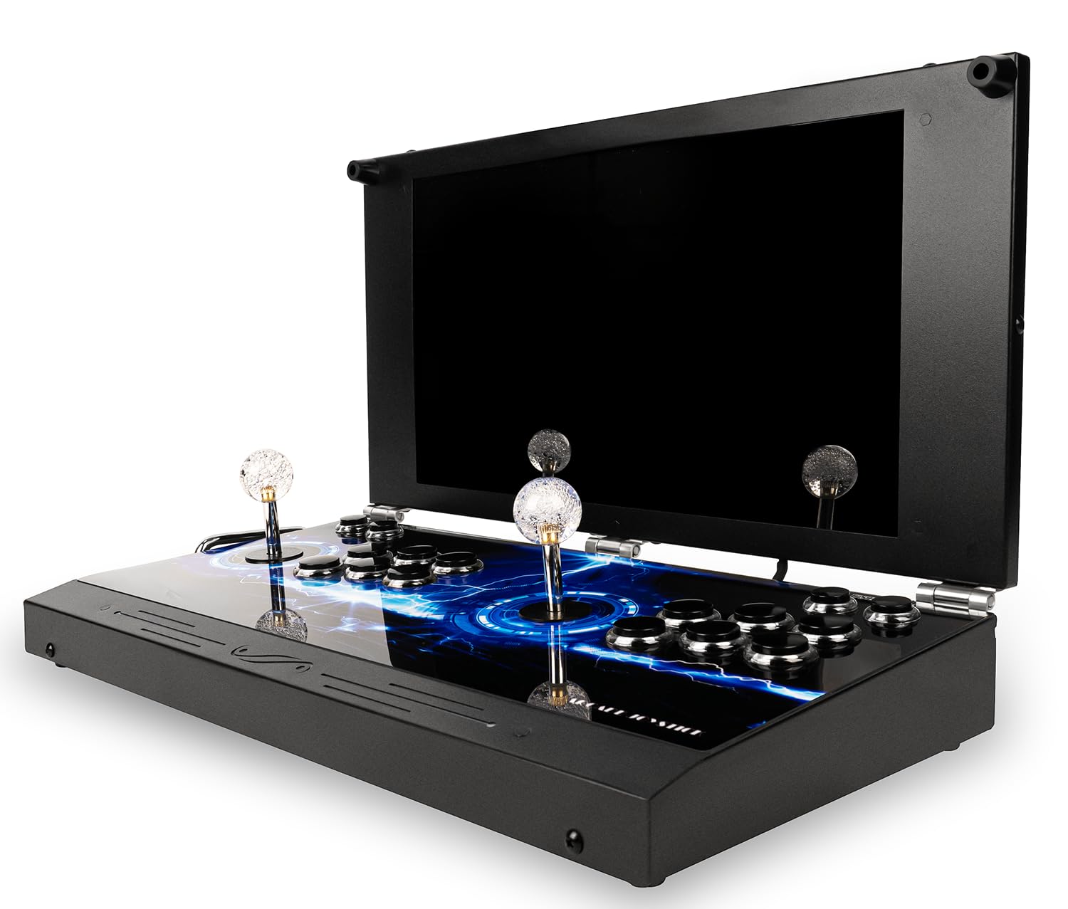 Console de jeu d'arcade portable 30 000 en 1 écran HD 17,5 pouces double joueurs Pandoras Box 80S, machine de jeu vidéo rétro recherche/cache/enregistrement/chargement/pause de jeux