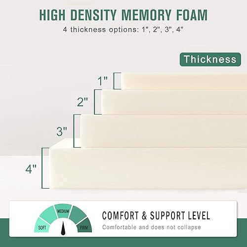 Miniatura 4 de ROE DEER Cojín de banco de tamaño personalizado, cojín de asiento de ventana de bahía, cojín largo de espuma gruesa para tapicería, cojines para