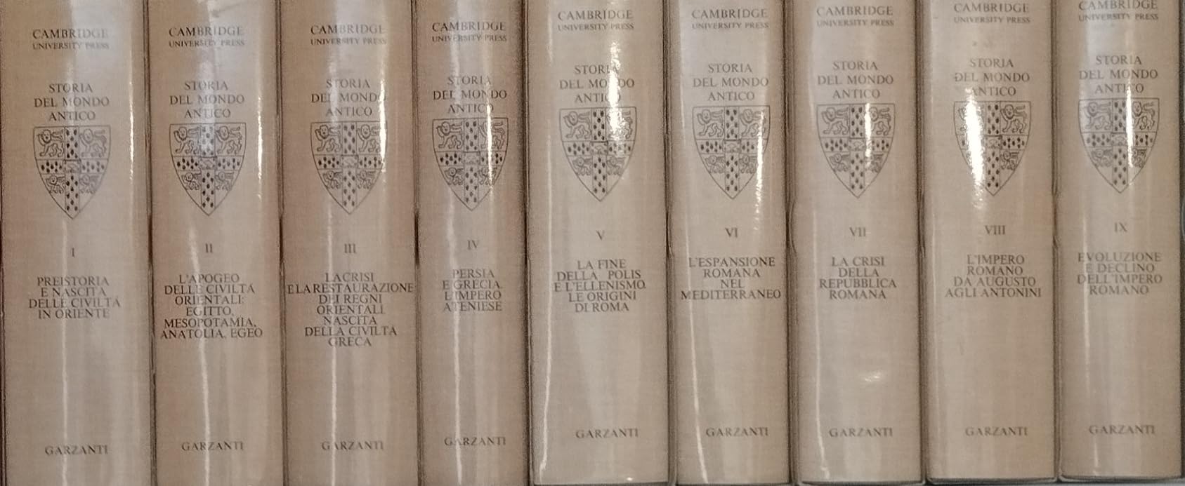 Storia del mondo antico 9 volumi