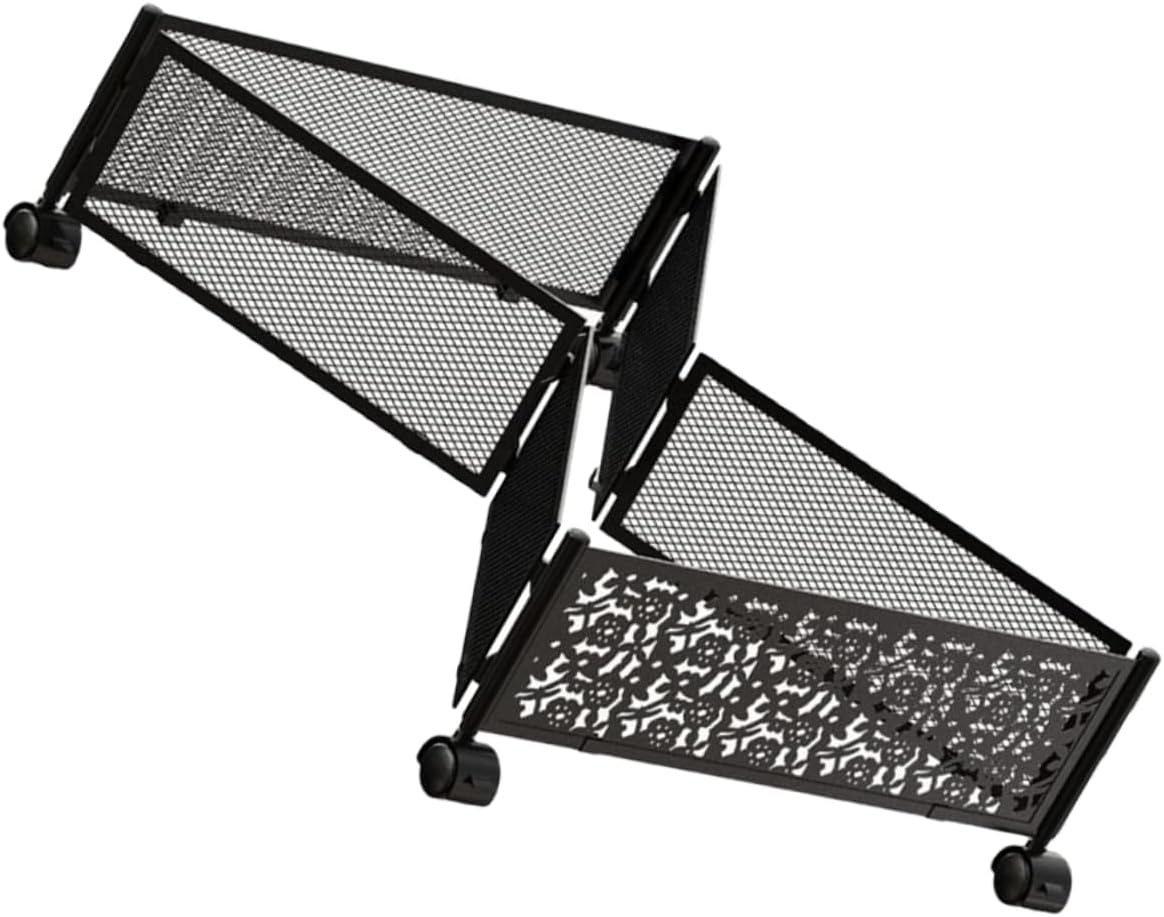 Bed Wheel Clothes Storage Sturdy Steel Rack Seasonal Clothing Toys Storage Easy Access Sleek Design