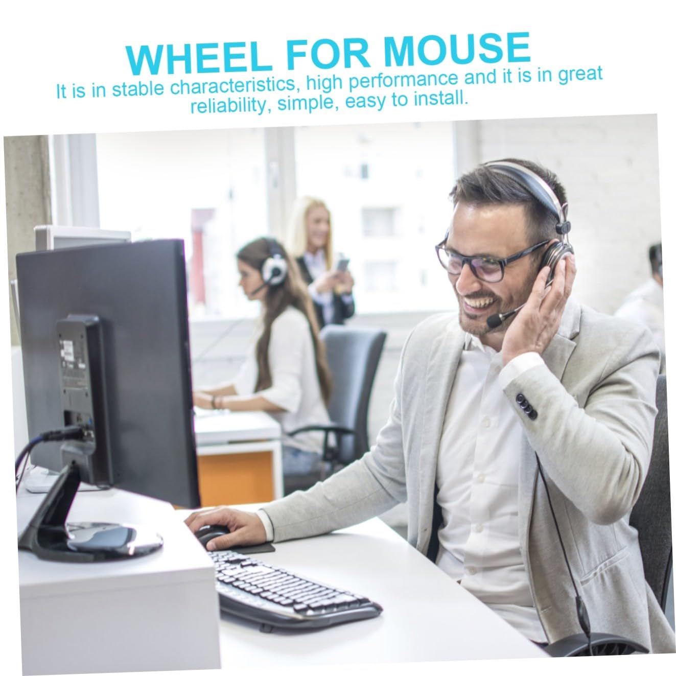 NUOBESTY Roller Ricambio per Mouse Metallo Compatibile con Accessorio per Computer Prestazioni Del Mouse e Facile Installare