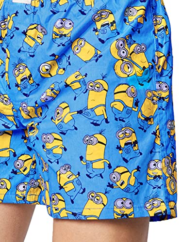 Image of The Souled Store Men Official Minions: Pattern Multicolored Printed T-Shirts