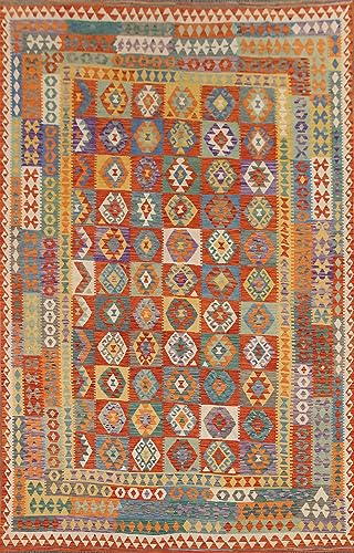 Rug Source Southwestern Collection 10x13 Kilim Area Rug, Hand Woven
