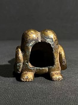 時代青銅製 金工細工 小鳥持ち手 燭台 銅蝋 置物 オブジェ 古美術 茶道具 時代青銅製 金工細工 小鳥持ち手 燭台 銅蝋 置物 オブジェ 古