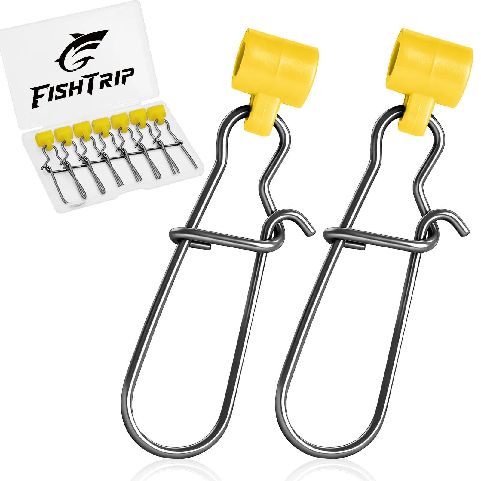 FishTrip 25/50/100pcs Sinker Slides, Duo Lock Snaps for Fishing Rigs โ image 1