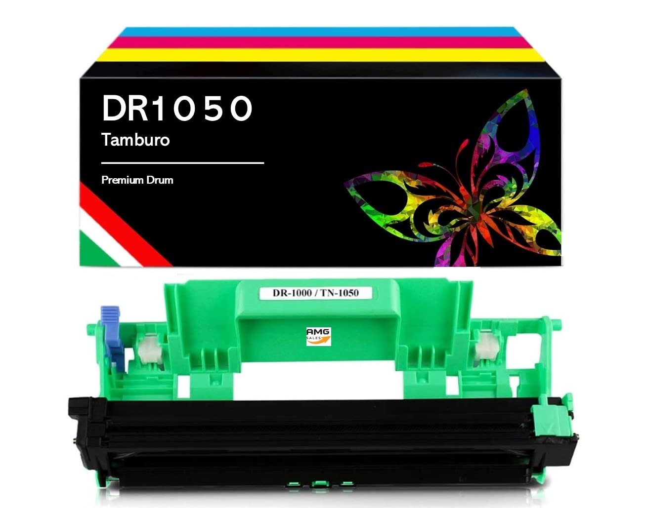 AMG Sales NON CARTUCCIA Tamburo Compatibile DR-1050 DR-1000 Compatibile con Brother DCP-1510 DCP-1512 DCP-1601W DCP-1612W HL-1110 HL-1112 HL-1210W HL-1212W MFC-1810 MFC-1815 MFC-1910 MFC-1911W
