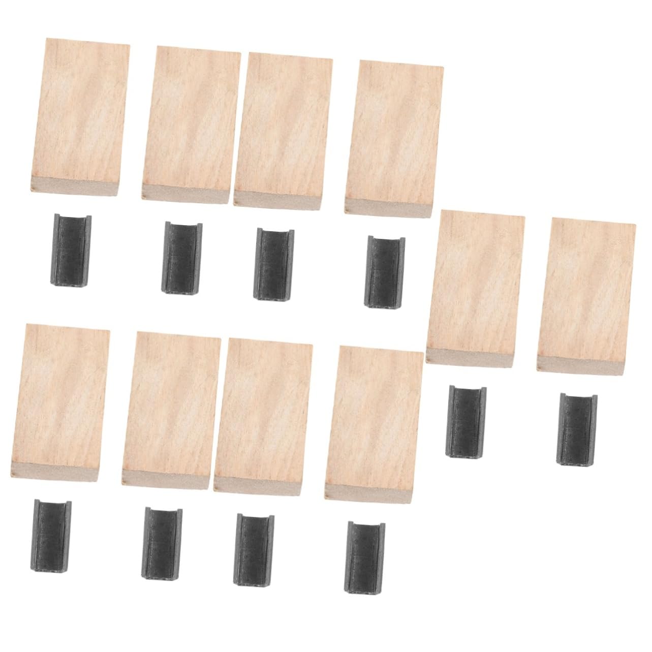 UKCOCO 8 Set Parti per da Giardino Testa Ferro con Cunei Fissaggio e Strumenti Pratici per Manutenzione Installazione e Uso e Resistente