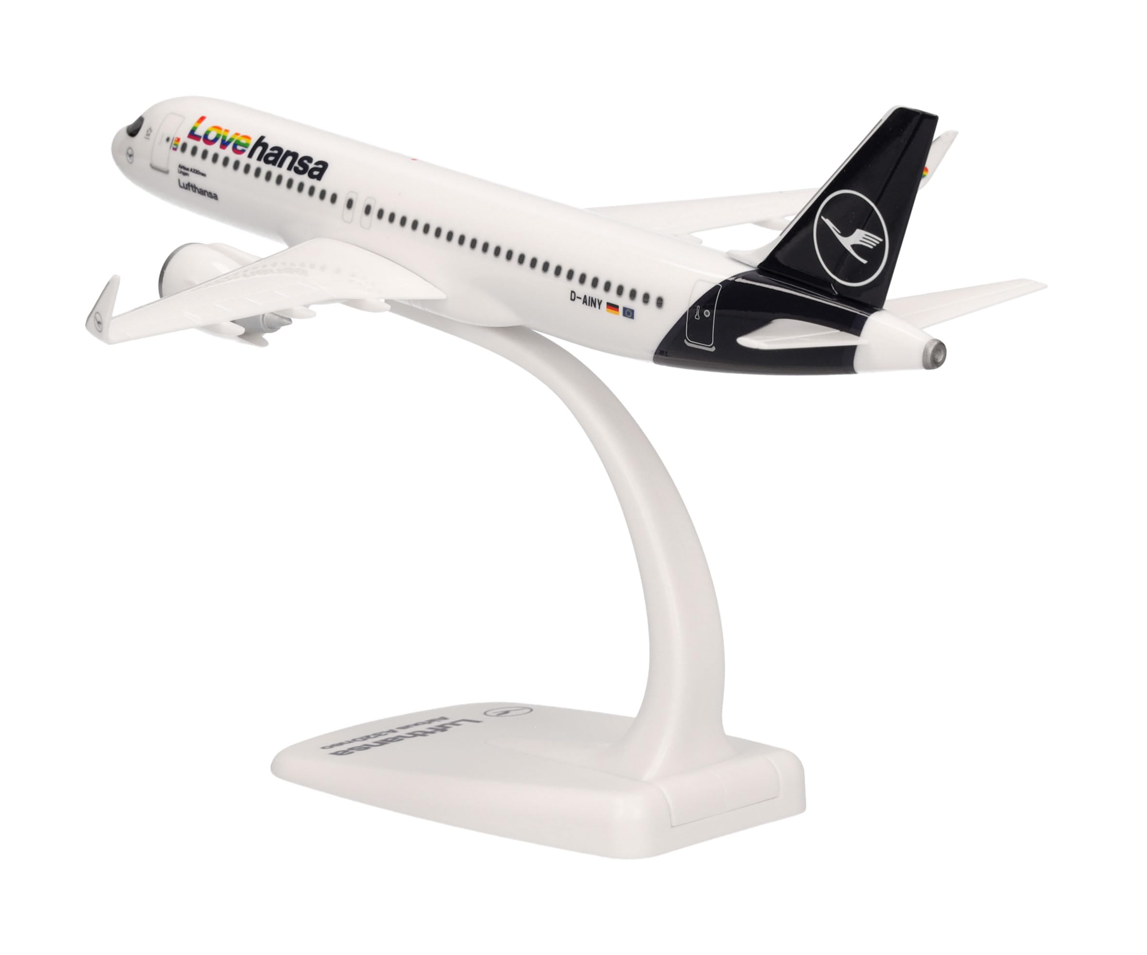 Amazon.com: Herpa Snap-Fit Model Airplane Airbus A320neo Lufthansa