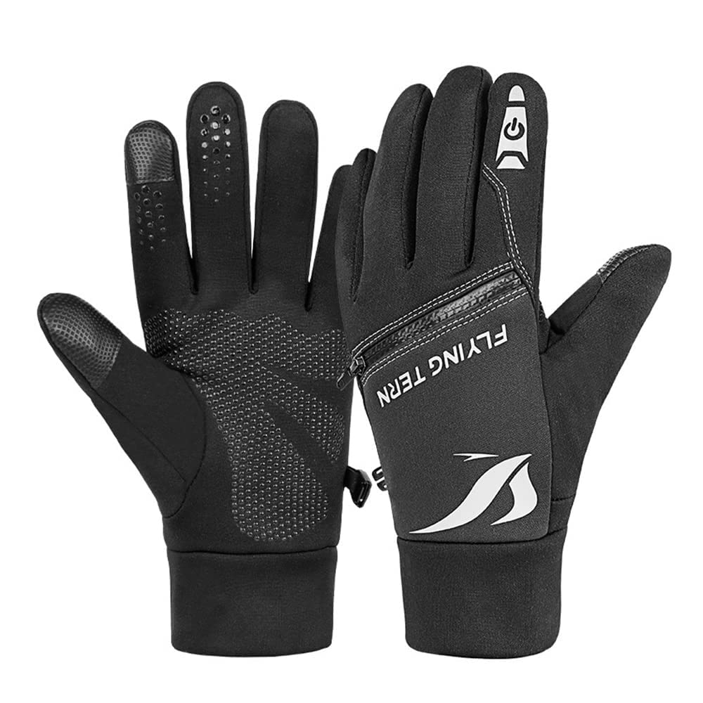 Guantes Baceyong para hombre, guantes de conducción, equitación, pesca, escalada por tiempo frío, guantes térmicos impermeables y cortavientos guantes para mujer, guantes impermeables de invierno