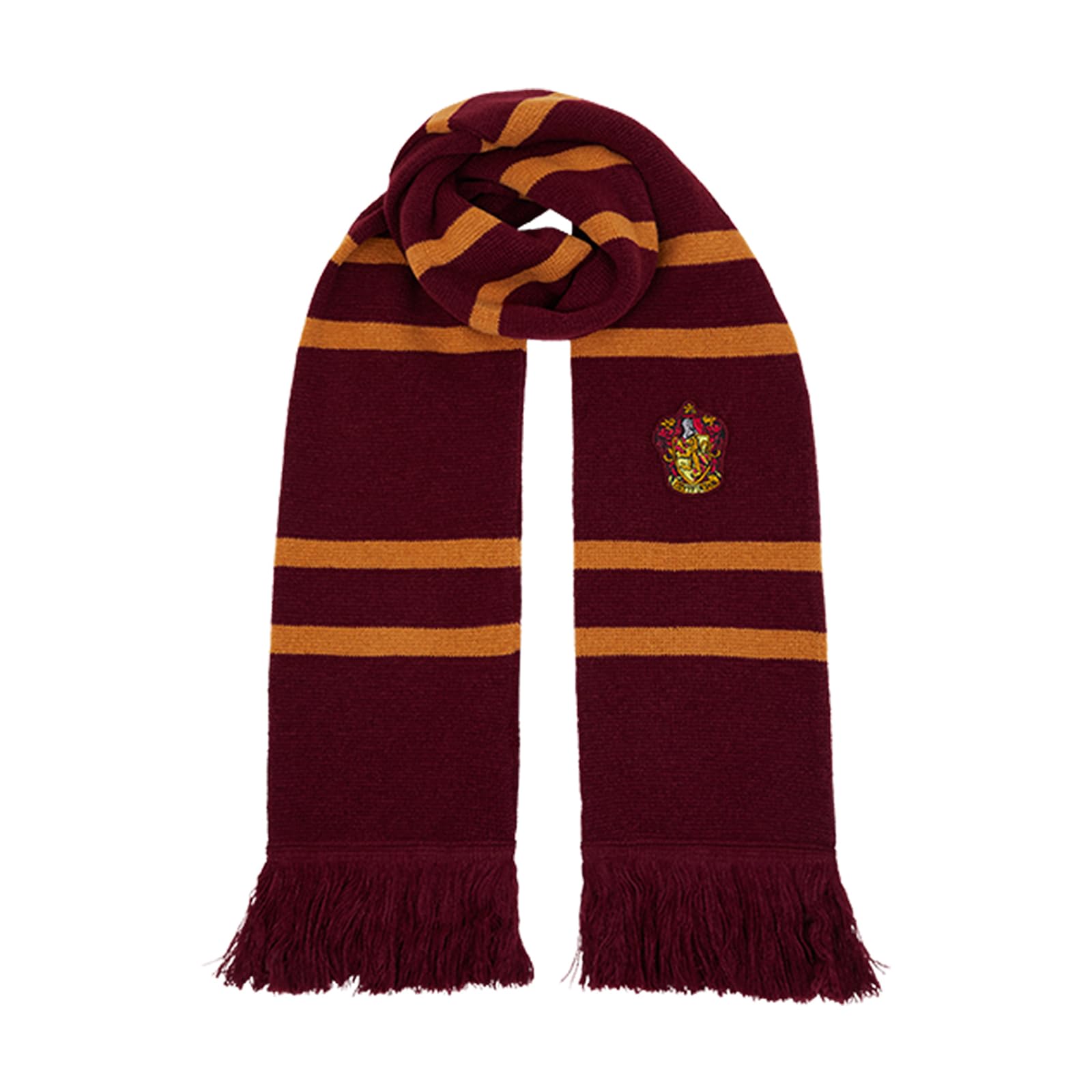 Knitted Scarf, House Colors with Crest Design