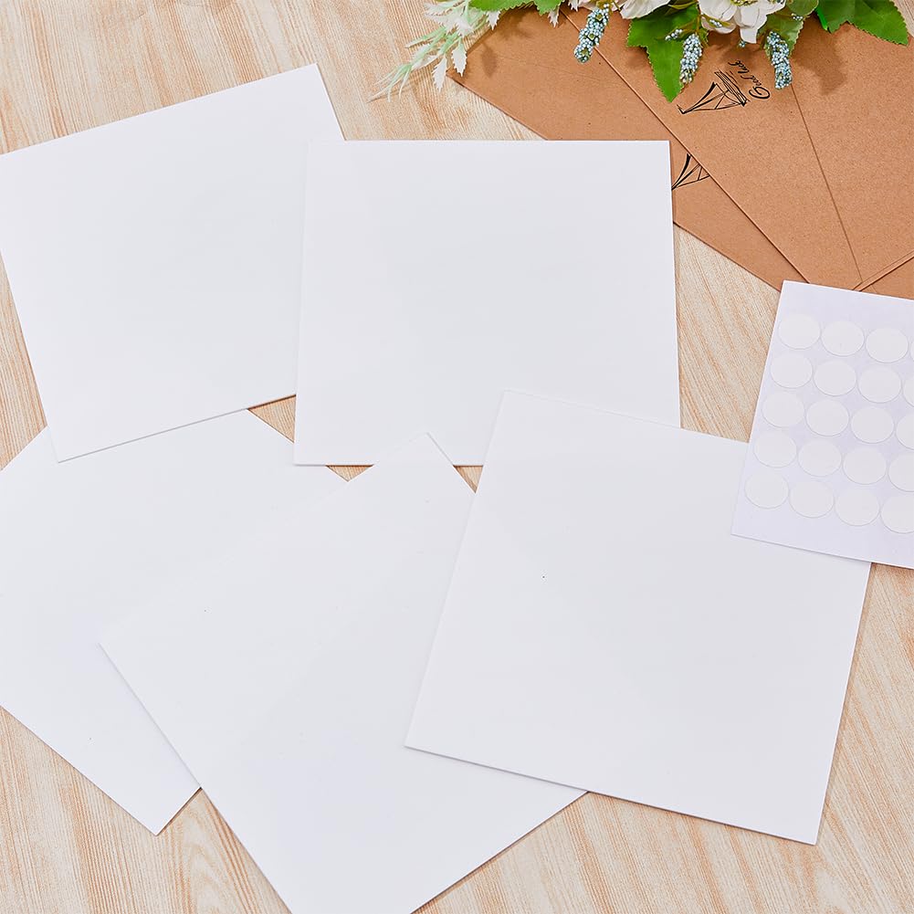 SUPERFINDINGS 10Pcs PP Plastic Wall Hole Cover Sheets with 100Pcs Plastic Stickers 15.2cm/5.98" PVC Material Dustproof Cover Plate Square Frosted Blank Plate for Wall Plasterboard Hole Covering - Image 4