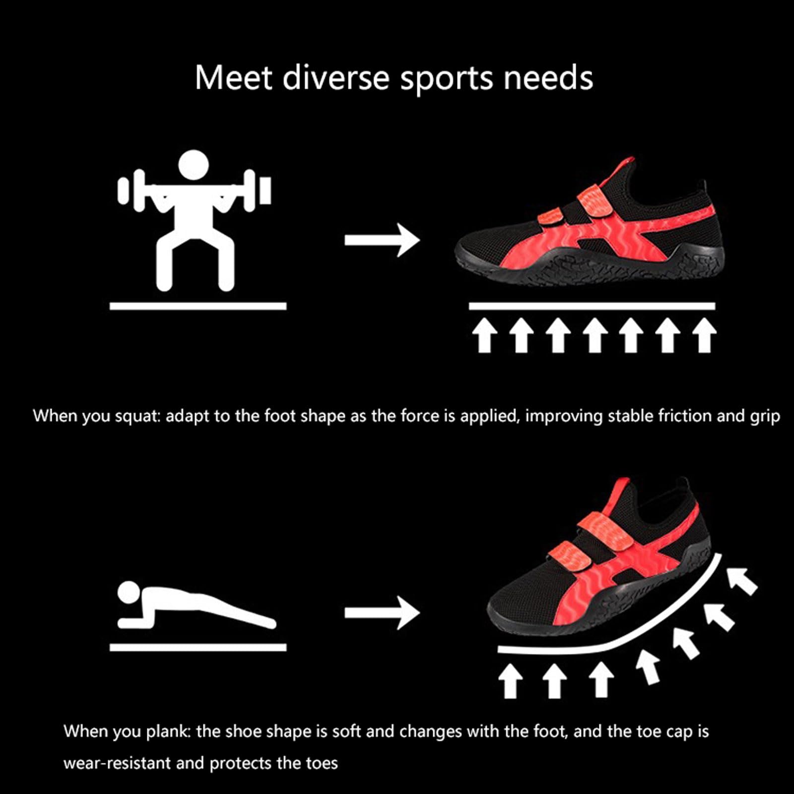 Chaussures d'entraînement Deadlift for Hommes et Femmes,Chaussures D'Haltérophilie pour Hommes,Ligthweight Bodybuilding Trainers,Chaussures de Sport Respirantes et antidérapantes,pour Gym